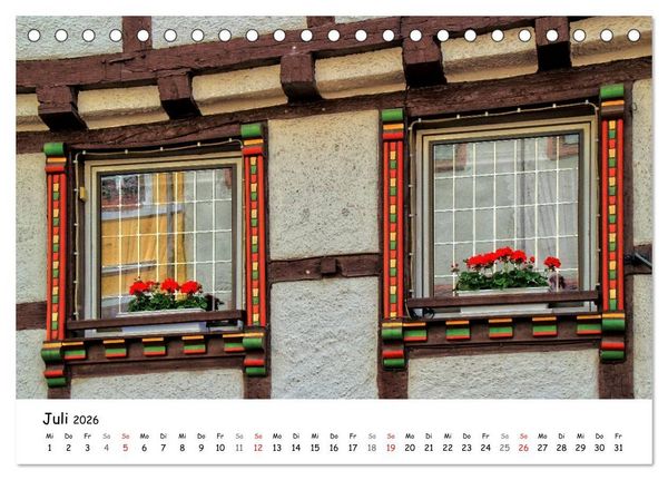 Produktbild: Blickf&auml;nge - Fenster und T&uuml;ren (Tischkalender 2026 DIN A5 quer), CALVENDO Monatskalender