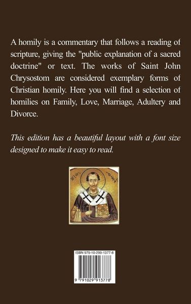 Produktbild: Selected Homilies on Family, Love, Marriage, Adultery and Divorce