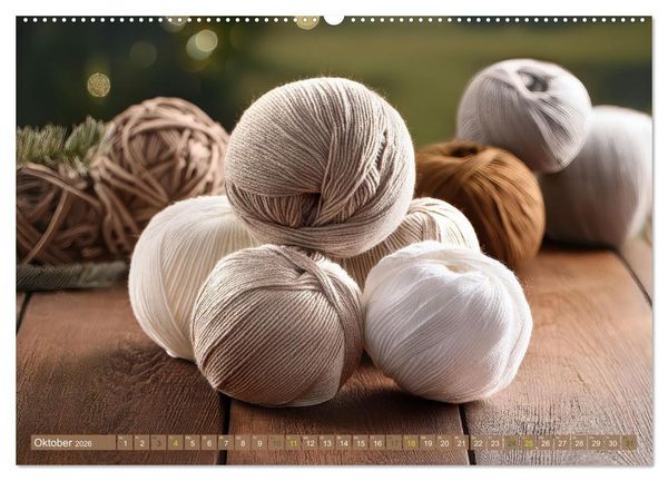 Produktbild: Stricken einmal anders (Wandkalender 2026 DIN A2 quer), CALVENDO Monatskalender