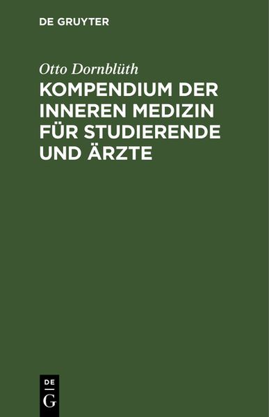 Produktbild: Kompendium der inneren Medizin f&uuml;r Studierende und &Auml;rzte