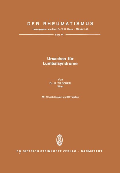 Produktbild: Ursachen f&uuml;r Lumbalsyndrome
