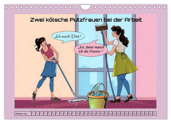 Produktbild: K&ouml;lscher Frohsinn auf K&ouml;lsch (Wandkalender 2026 DIN A4 quer), CALVENDO Monatskalender