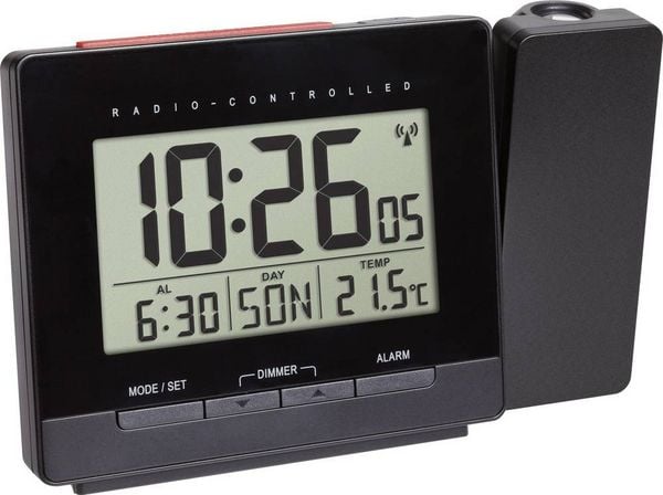 Produktbild: TFA Dostmann 60.5016.01 Funk Wecker digital Schwarz