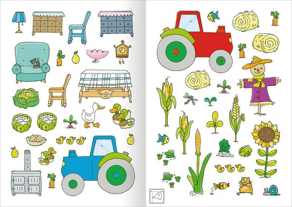 Produktbild: MINI-Stickerheft &ndash; Bauernhof