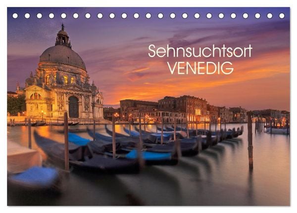 Sehnsuchtsort Venedig (Tischkalender 2025 DIN A5 quer), CALVENDO Monatskalender