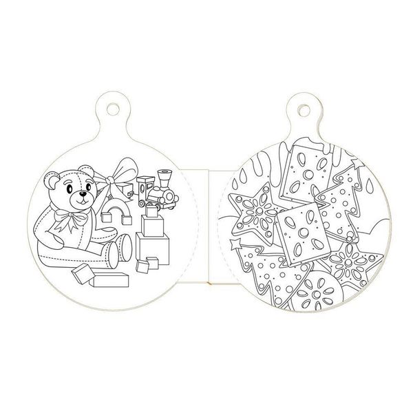 Produktbild: TR&Ouml;TSCH - Malbuch Weihnachts-Malbuch Kugelform| Ab 3 Jahren