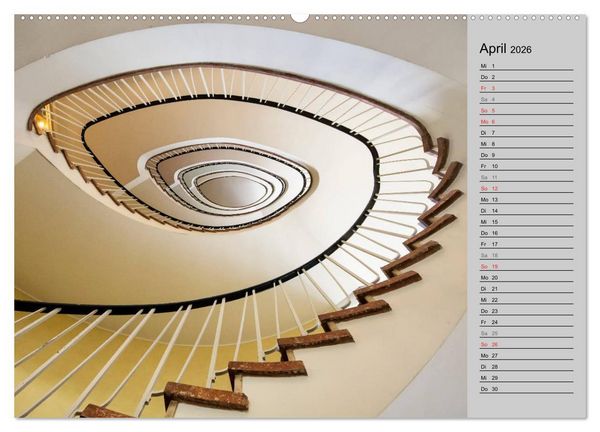 Produktbild: Faszination Treppen (hochwertiger Premium Wandkalender 2026 DIN A2 quer), Kunstdruck in Hochglanz