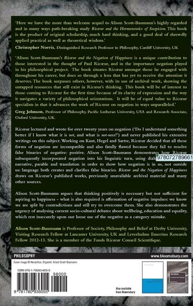 Produktbild: Ricoeur and the Negation of Happiness