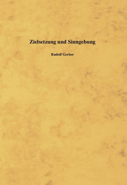 Produktbild: Zielsetzung und Sinngebung