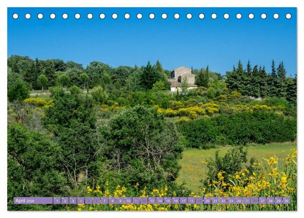 Produktbild: Ein Sommer in der Provence: Luberon und Vaucluse (Tischkalender 2026 DIN A5 quer), CALVENDO Monatskalender