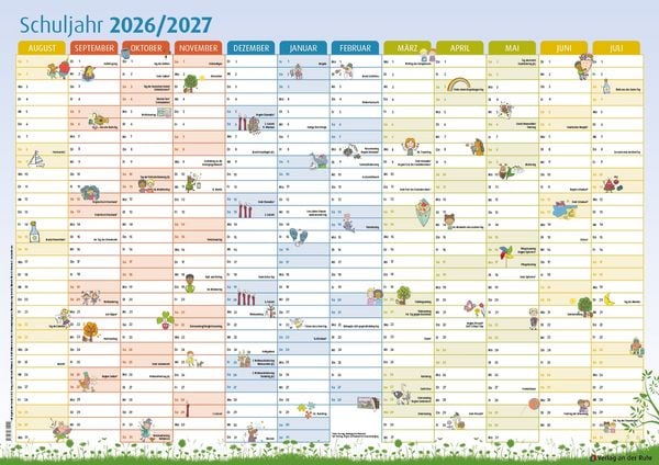 Produktbild: Der Schuljahres-Wandkalender 2026/2027, A1