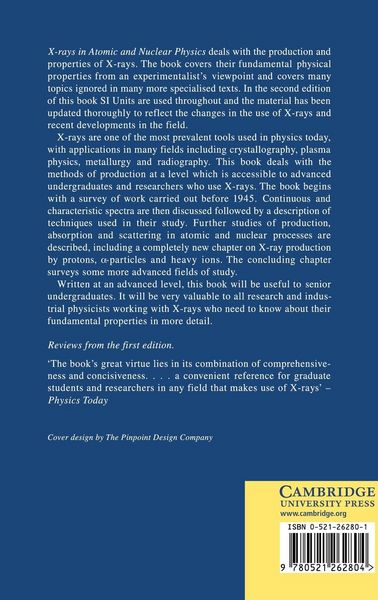 Produktbild: X-Rays in Atomic and Nuclear Physics