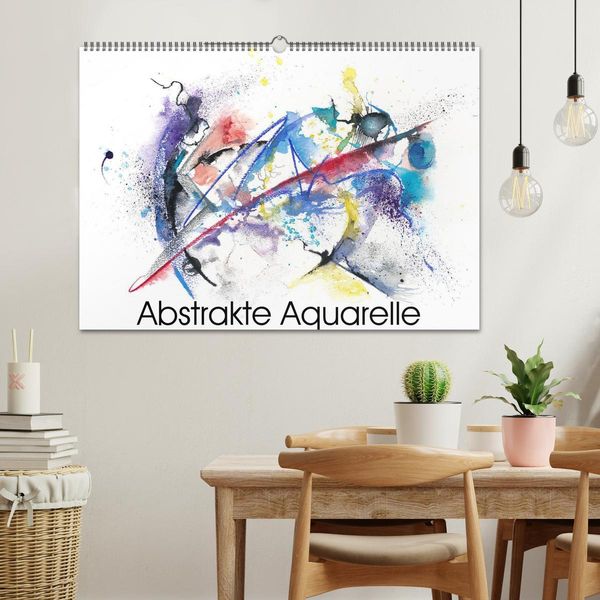 Produktbild: Abstrakte Aquarelle (Wandkalender 2026 DIN A2 quer), CALVENDO Monatskalender