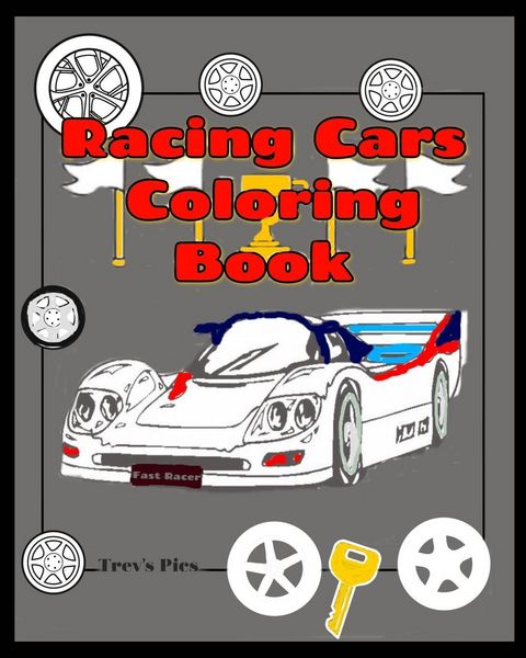 Produktbild: Racing Cars Coloring Book