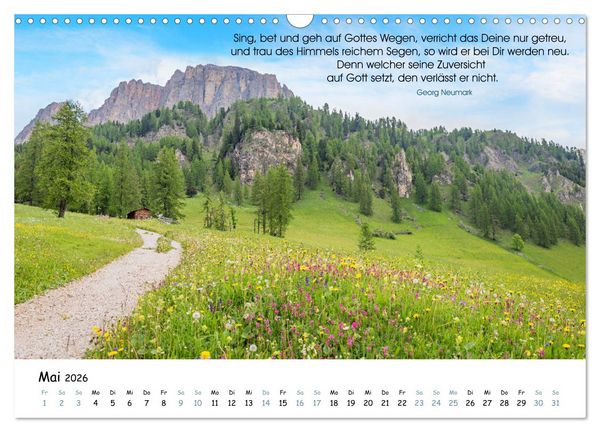 Produktbild: Christliche Bildpoesie 2026 (Wandkalender 2026 DIN A3 quer), CALVENDO Monatskalender