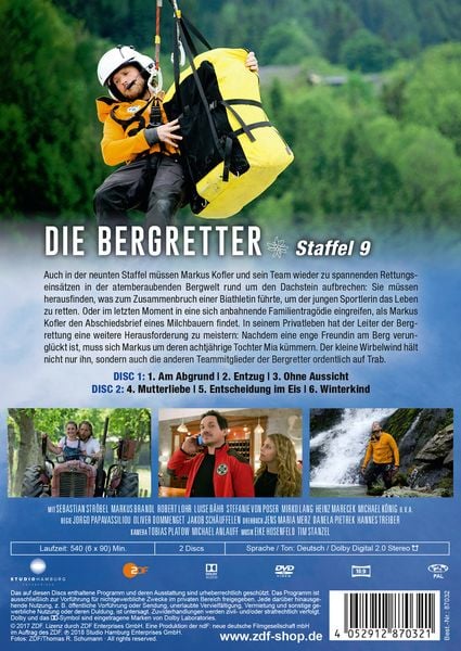 Produktbild: Die Bergretter - Staffel 9 [2 DVDs]