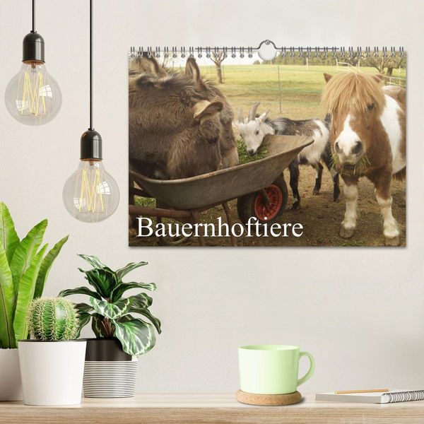 Produktbild: Bauernhoftiere (Wandkalender 2026 DIN A4 quer), CALVENDO Monatskalender