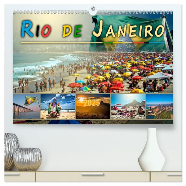 Produktbild: Rio de Janeiro, Stadt des Sonnenscheins (hochwertiger Premium Wandkalender 2025 DIN A2 quer), Kunstdruck in Hochglanz