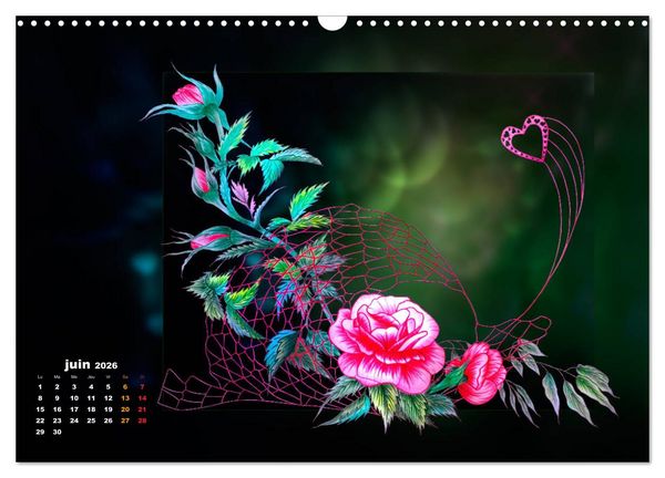 Produktbild: Images d'art Ikebana (Calendrier mural 2026 DIN A3 vertical), CALVENDO calendrier mensuel