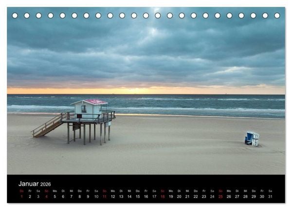 Produktbild: SYLT hinter den D&uuml;nen (Tischkalender 2026 DIN A5 quer), CALVENDO Monatskalender