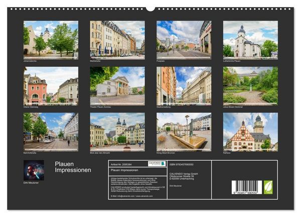 Produktbild: Plauen Impressionen (hochwertiger Premium Wandkalender 2026 DIN A2 quer), Kunstdruck in Hochglanz