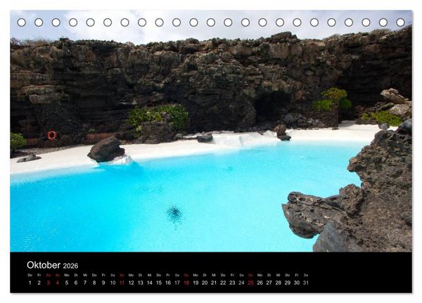 Produktbild: Mein Lanzarote (Tischkalender 2026 DIN A5 quer), CALVENDO Monatskalender