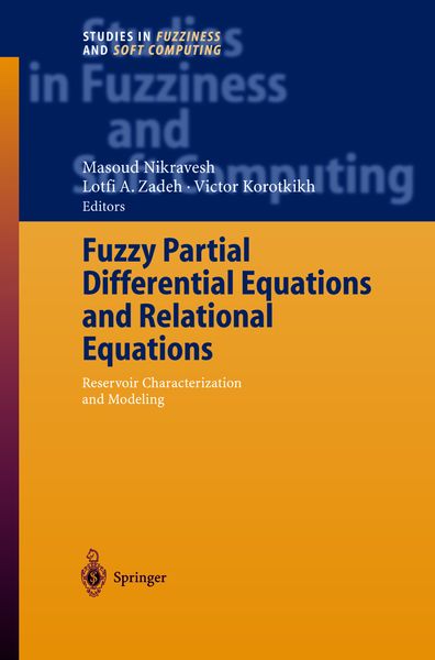 Produktbild: Fuzzy Partial Differential Equations and Relational Equations