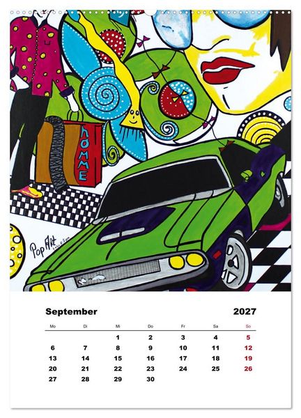 Produktbild: Pop Art - Atelier Zippo (hochwertiger Premium Wandkalender 2027 DIN A2 hoch), Kunstdruck in Hochglanz