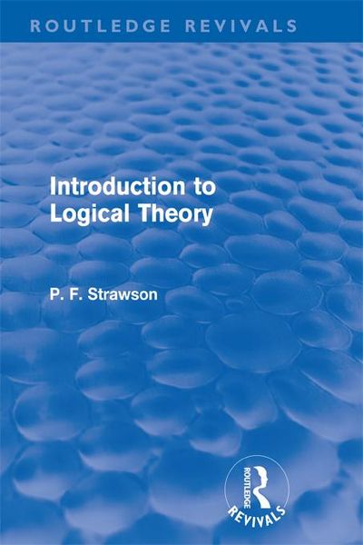 Produktbild: Introduction to Logical Theory (Routledge Revivals)