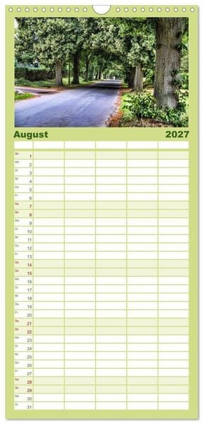 Produktbild: Familienplaner 2027 - Das idyllische Usedom mit 5 Spalten (Wandkalender, 21 x 45 cm) CALVENDO