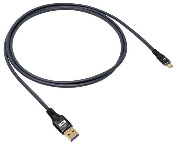 Produktbild: Oehlbach USB-Kabel USB 3.2 Gen1 USB-C&reg; Stecker, USB-A Stecker 1 m Anthrazit vergoldete Steckkontakte D1C9372