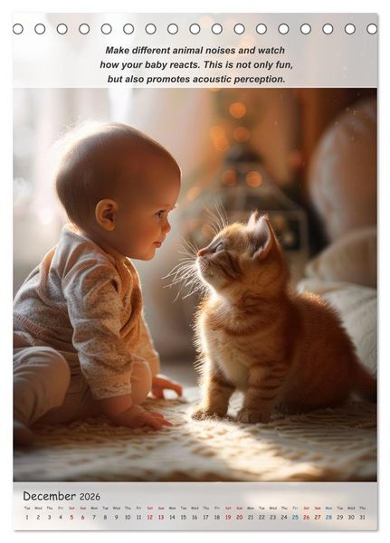 Produktbild: No more boredom for your baby (Desk Calendar 2026 DIN A5 portrait), CALVENDO 12 Month DeskCalendar
