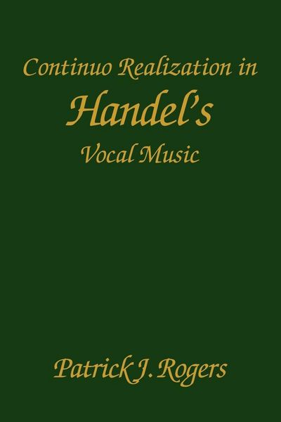 Produktbild: Continuo Realization in Handel's Vocal Music