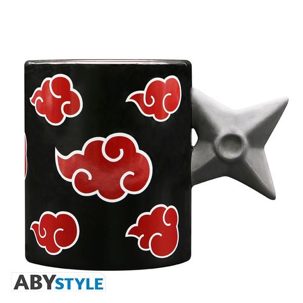 Produktbild: NARUTO SHIPPUDEN - Mug 3D handle - Shuriken Akatsuki