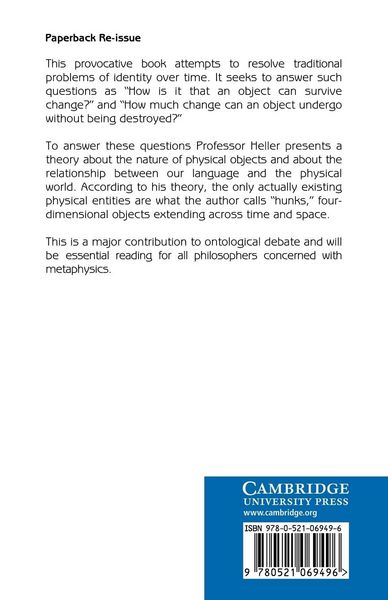 Produktbild: The Ontology of Physical Objects