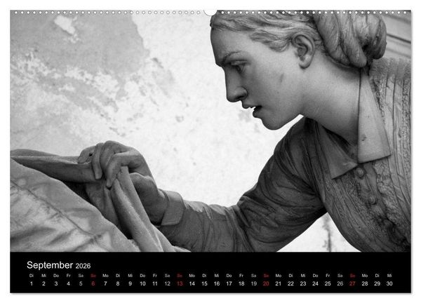 Produktbild: Lebende Steine - Skulpturen auf dem Friedhof Staglieno (Wandkalender 2026 DIN A2 quer), CALVENDO Monatskalender