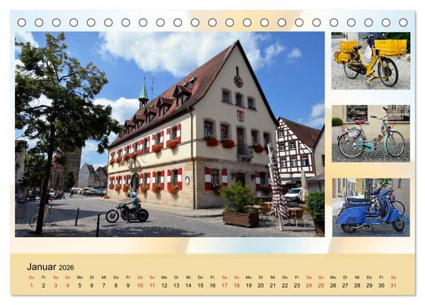 Produktbild: Lauf an der Pegnitz ist bunt (Tischkalender 2026 DIN A5 quer), CALVENDO Monatskalender