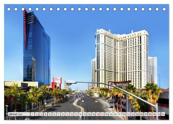 Produktbild: Las Vegas, Stadt der wahr gewordenen Tr&auml;ume (Tischkalender 2027 DIN A5 quer), CALVENDO Monatskalender
