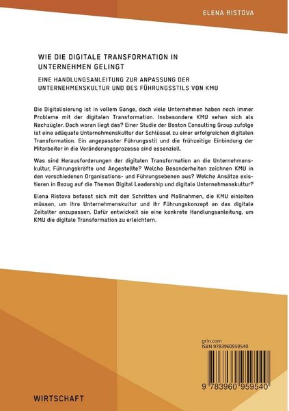 Produktbild: Wie die digitale Transformation in Unternehmen gelingt. Eine Handlungsanleitung zur Anpassung der Unternehmenskultur und des F&uuml;hrungsstils von KMU