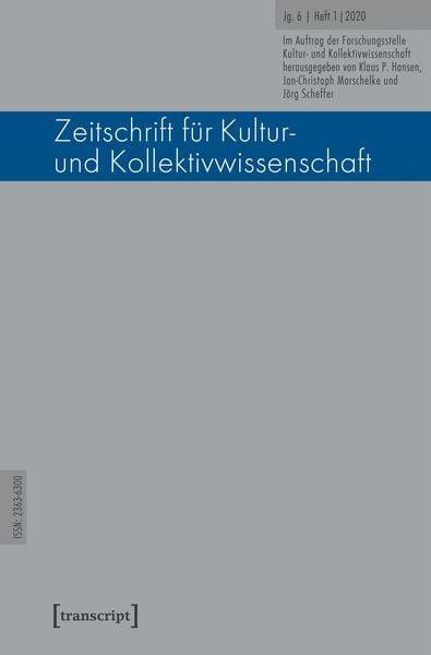 Produktbild: Zeitschrift f&uuml;r Kultur- und Kollektivwissenschaft