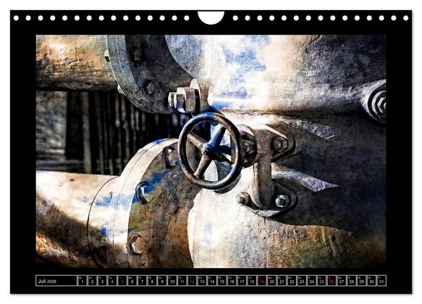 Produktbild: Industrie-Kunst 2026 (Wandkalender 2026 DIN A4 quer), CALVENDO Monatskalender