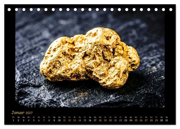 Produktbild: AURUM Das unverg&auml;ngliche Element (Tischkalender 2027 DIN A5 quer), CALVENDO Monatskalender