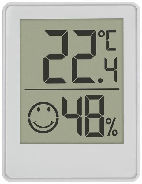 TFA Dostmann Digitales Thermo-Hygrometer Thermo-/Hygrometer Weiß