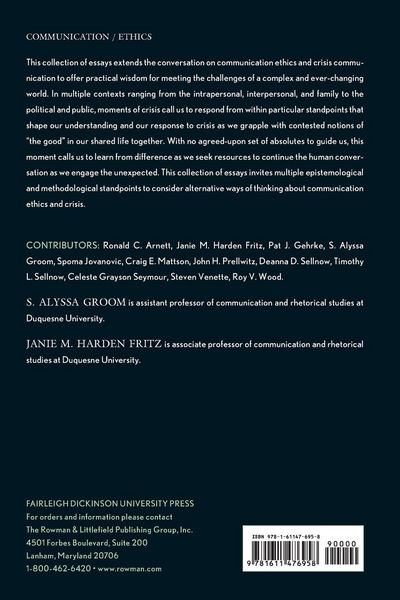 Produktbild: Communication Ethics and Crisis