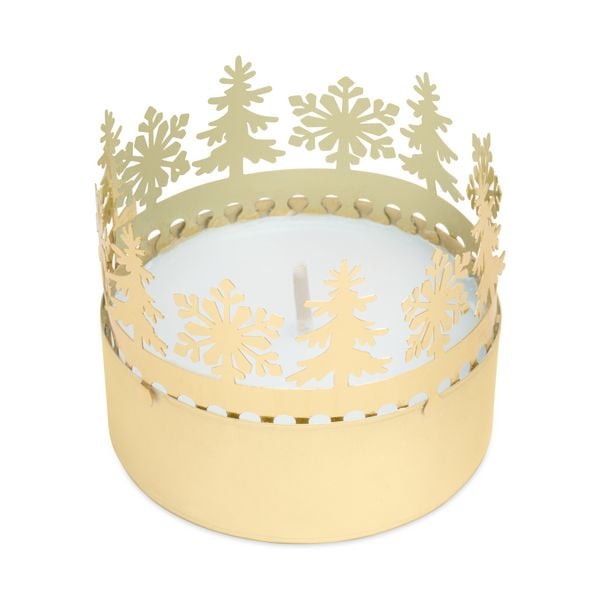 Produktbild: Teelicht Silhouette "Frostglanz"