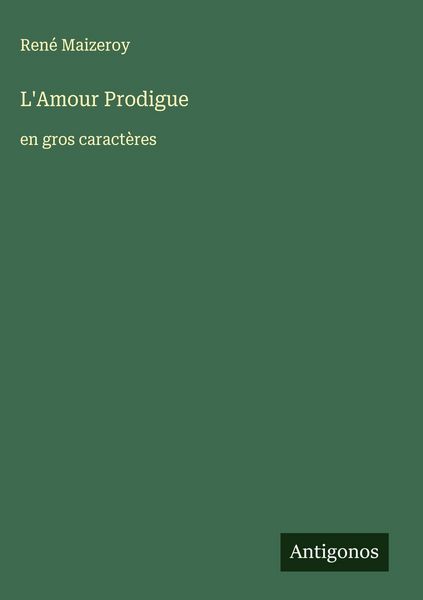 Produktbild: L'Amour Prodigue