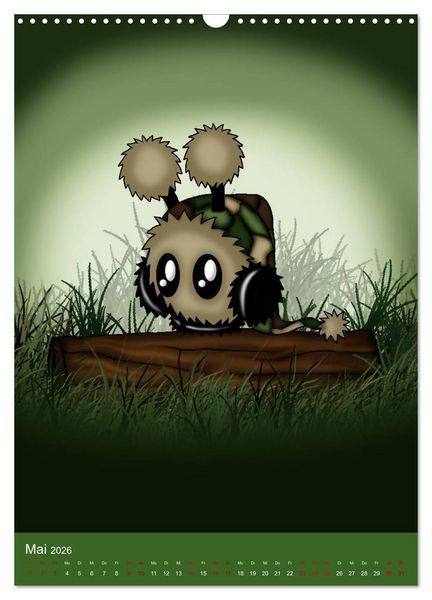 Produktbild: Mimiplushies (Wandkalender 2026 DIN A3 hoch), CALVENDO Monatskalender