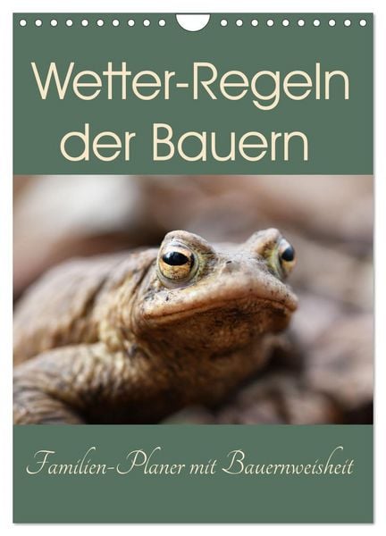 Produktbild: Wetter-Regeln der Bauern (Wandkalender 2026 DIN A4 hoch), CALVENDO Monatskalender
