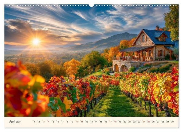 Produktbild: Wein - Tradition &middot; Kellerkunst &middot; Herkunft (Wandkalender 2027 DIN A2 quer), CALVENDO Monatskalender