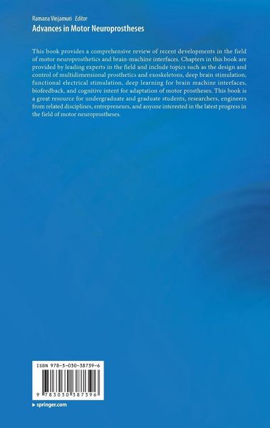 Produktbild: Advances in Motor Neuroprostheses